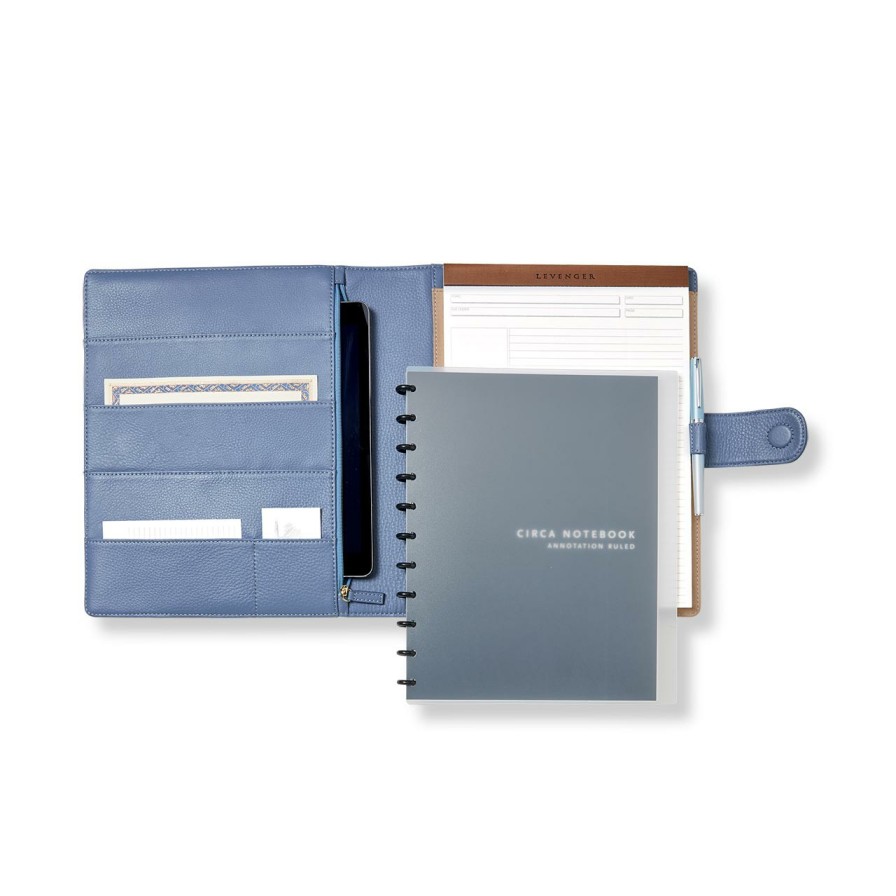 Notebooks & Stationery Levenger Padfolios | Circa Pebbled Leather Softolio