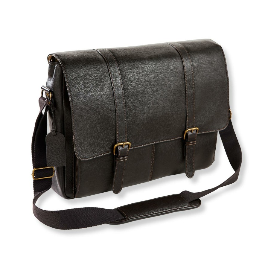 Bags & Accessories Levenger Travel Bags & Accessories | Bomber Jacket Messenger Valise Mocha