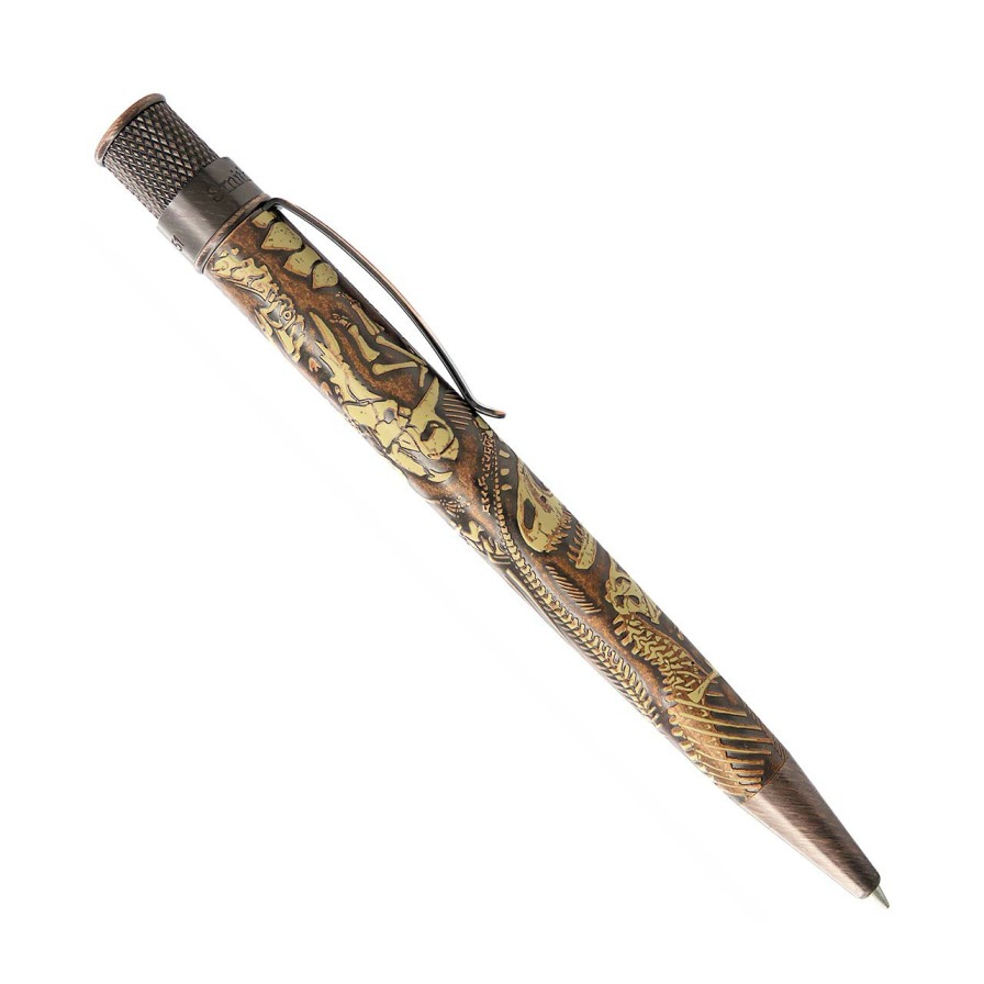 Writing Levenger Retro 51 | Retro 51 Smithsonian Dino Fossil Rollerball Pen