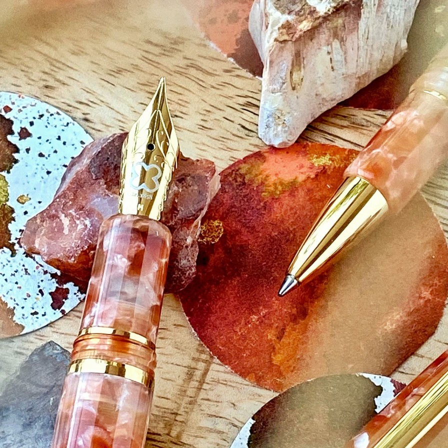 Writing Levenger Esterbrook | Estie Petrified Forest Fountain Pen