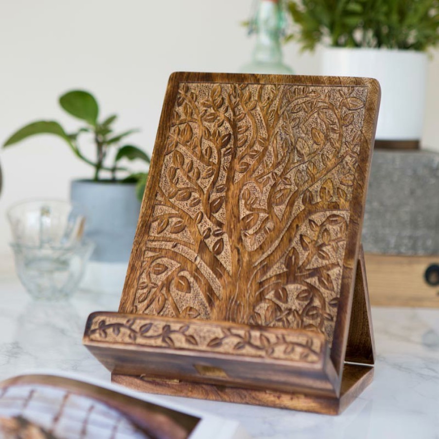 Home & Office Levenger Decor | Tree Of Knowledge Book Stand Brown