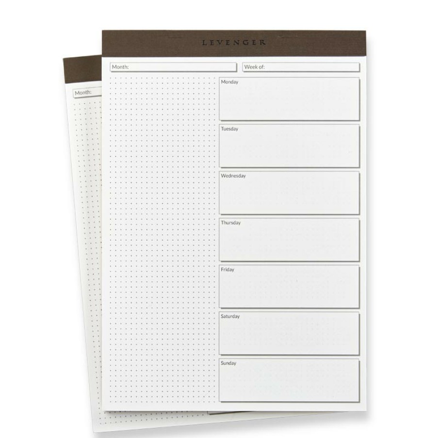 Notebooks & Stationery Levenger Planners & Agendas | Weekly Scheduler Freeleaf Pad (Set Of 2)