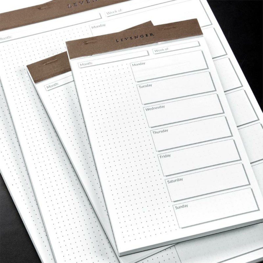 Notebooks & Stationery Levenger Planners & Agendas | Weekly Scheduler Freeleaf Pad (Set Of 2)