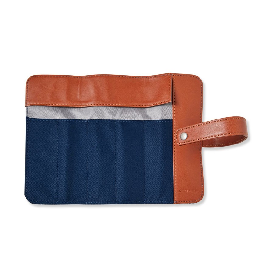 Home & Office Levenger Pen Cases & Stands | Brooklyn Pen Wrap Navy