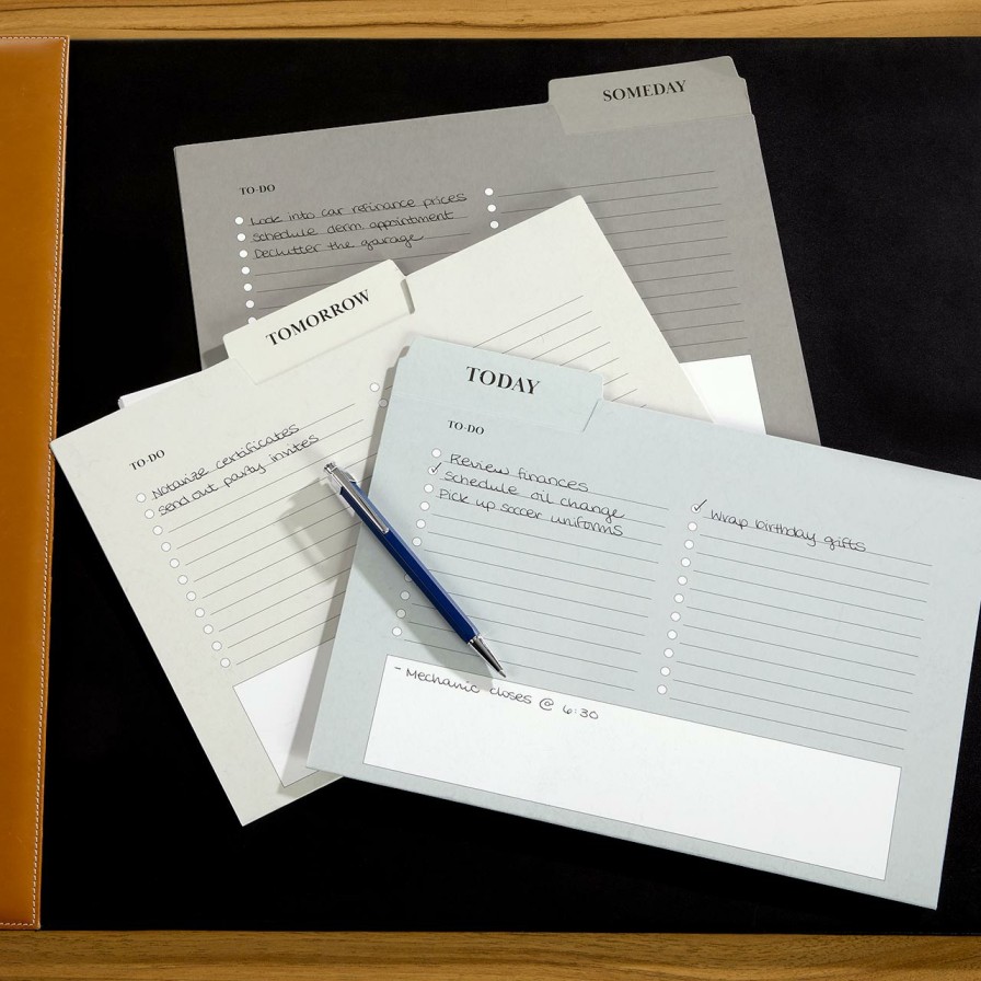 Home & Office Levenger Filing & Folders | Perfect Timing File Folders (Set Of 6)