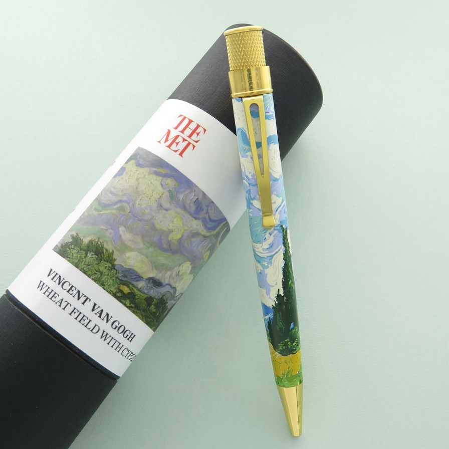 Writing Levenger Retro 51 | Retro 51 Van Gogh Wheat Field With Cypresses Rollerball Pen