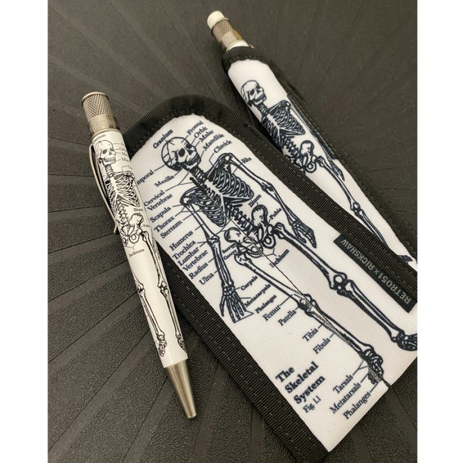 Writing Levenger Retro 51 | Retro 51 Rickshaw Dr. Gray Double Pen Sleeve