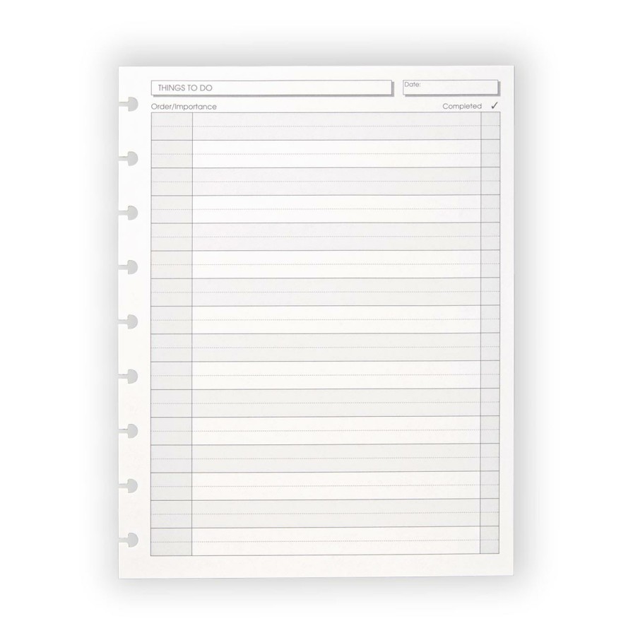 Circa Notebooks Levenger Circa Midway Refills | Circa Midway Things To Do Refill (100 Sheets)