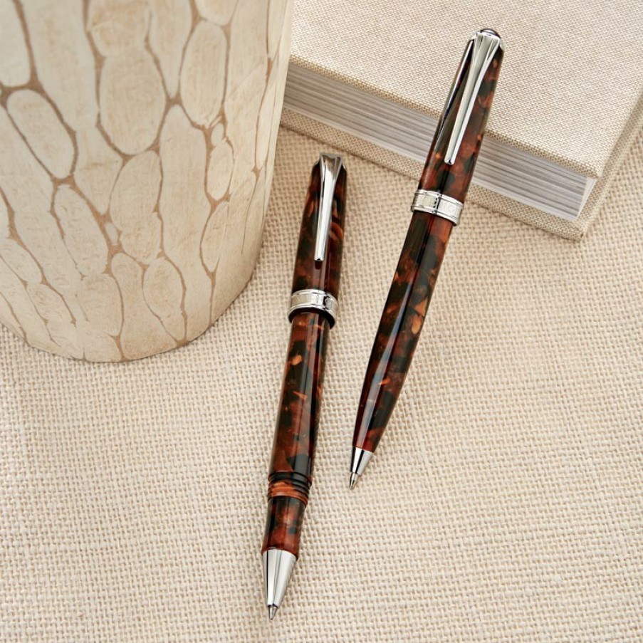 Writing Levenger Ballpoint Pens | True Writer Classic Dark Tortoise Pen