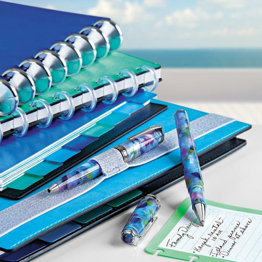 Circa Notebooks Levenger Sea & Sky | Circa Sea And Sky Checklist Pad Trio (Set Of 3)