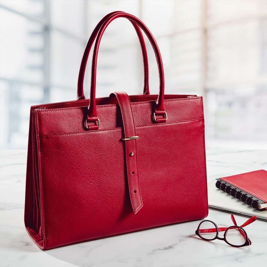 Bags & Accessories Levenger Handbags & Totes | Office On-The-Go Tote Chili Pepper