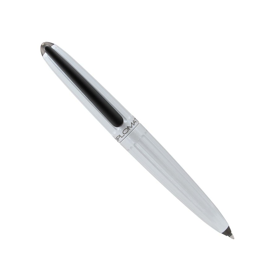 Writing Levenger Ballpoint Pens | Diplomat Aero Lacquered Pen White