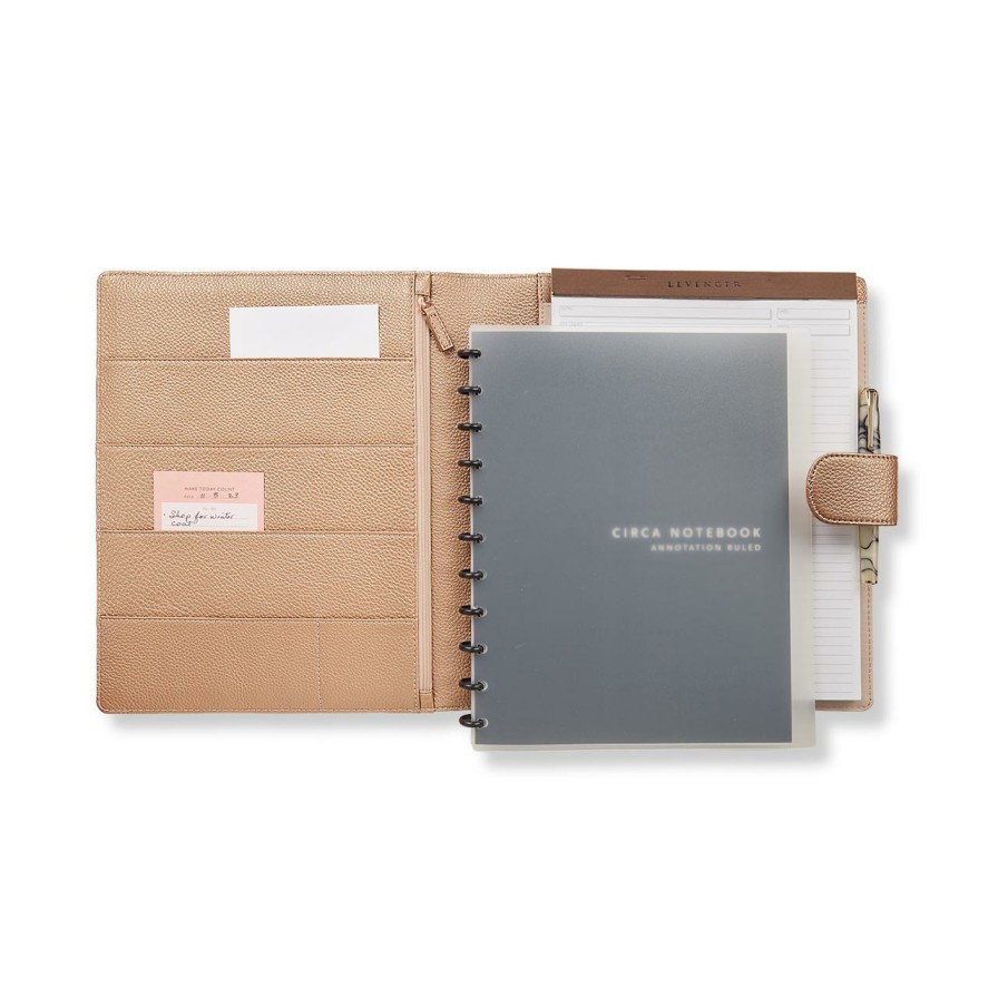 Circa Notebooks Levenger Circa Softolios® | Circa Soiree Pebbled Leather Softolio