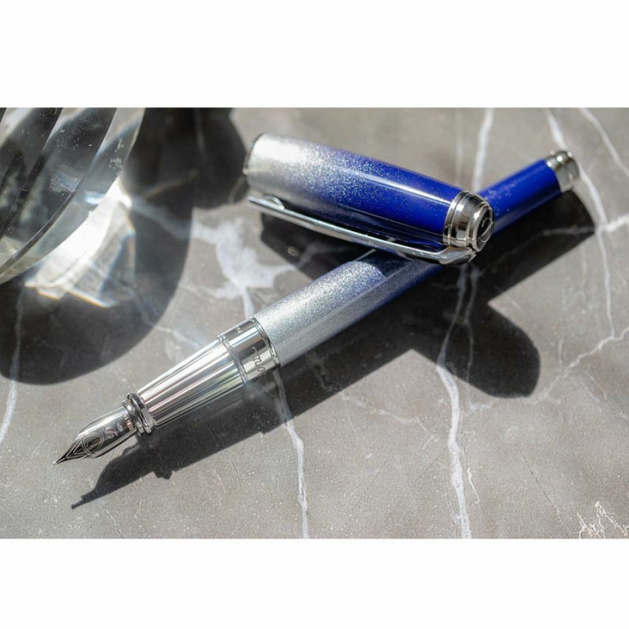 Writing Levenger Fountain Pens | S.T. Dupont Line D Usa Exclusive Fountain Pen Starburst