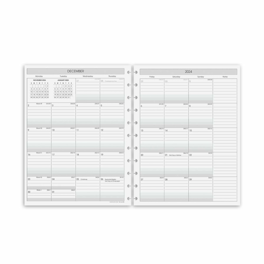 Circa Notebooks Levenger Circa Junior Refills | Circa 2-Year Monthly Agenda Refill