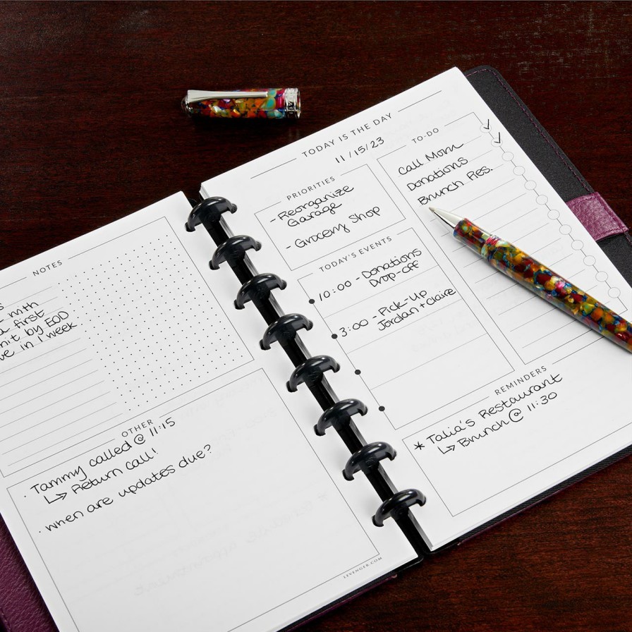 Circa Notebooks Levenger Circa Letter Refills | Circa Today'S The Day Refill (25 Sheets)