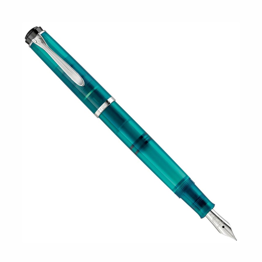 Writing Levenger Pelikan | Pelikan M205 Apatite Fountain Pen Gift Set