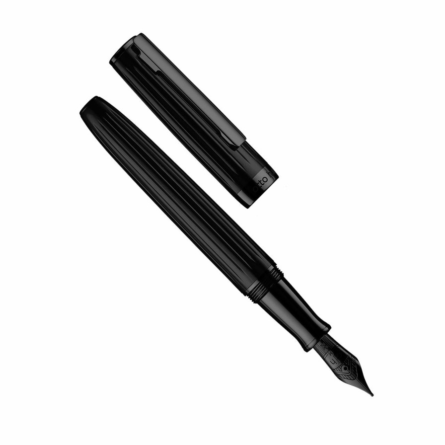 Writing Levenger + 22 More | Otto Hutt D07 Black Matte Fountain Pen