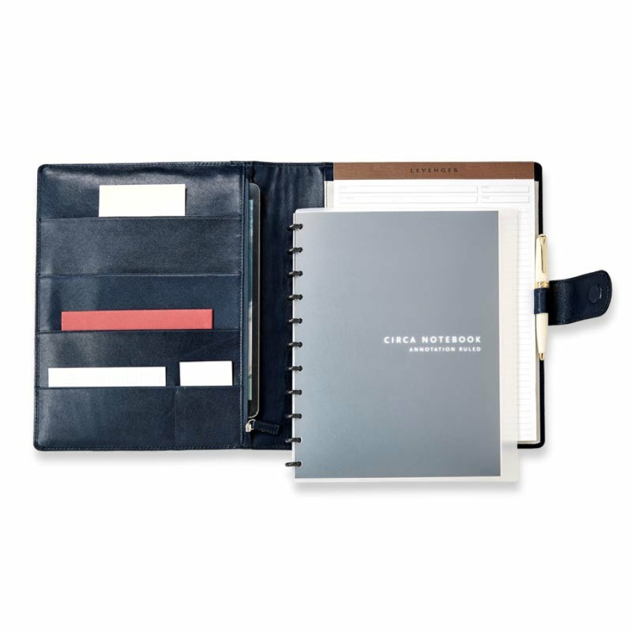 Circa Notebooks Levenger Circa Softolios® | Luxe Midnight Softolio Midnight Blue