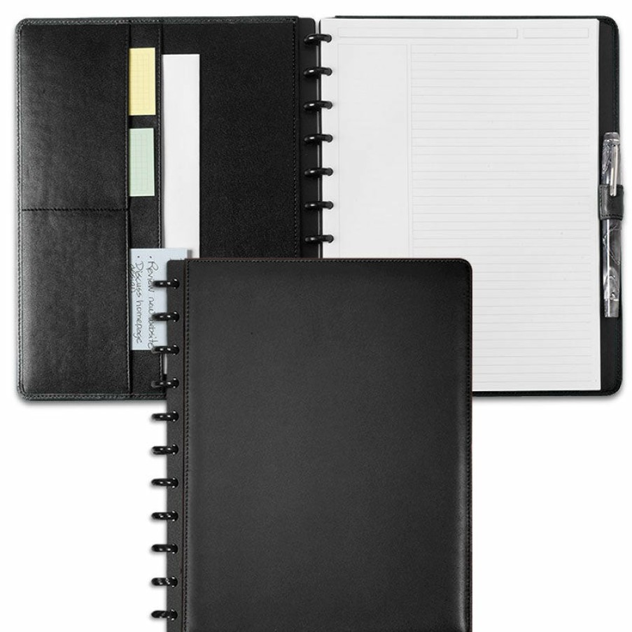 Circa Notebooks Levenger Circa Notebook Concierge | Concierge Leather Foldover Notebook Bundle