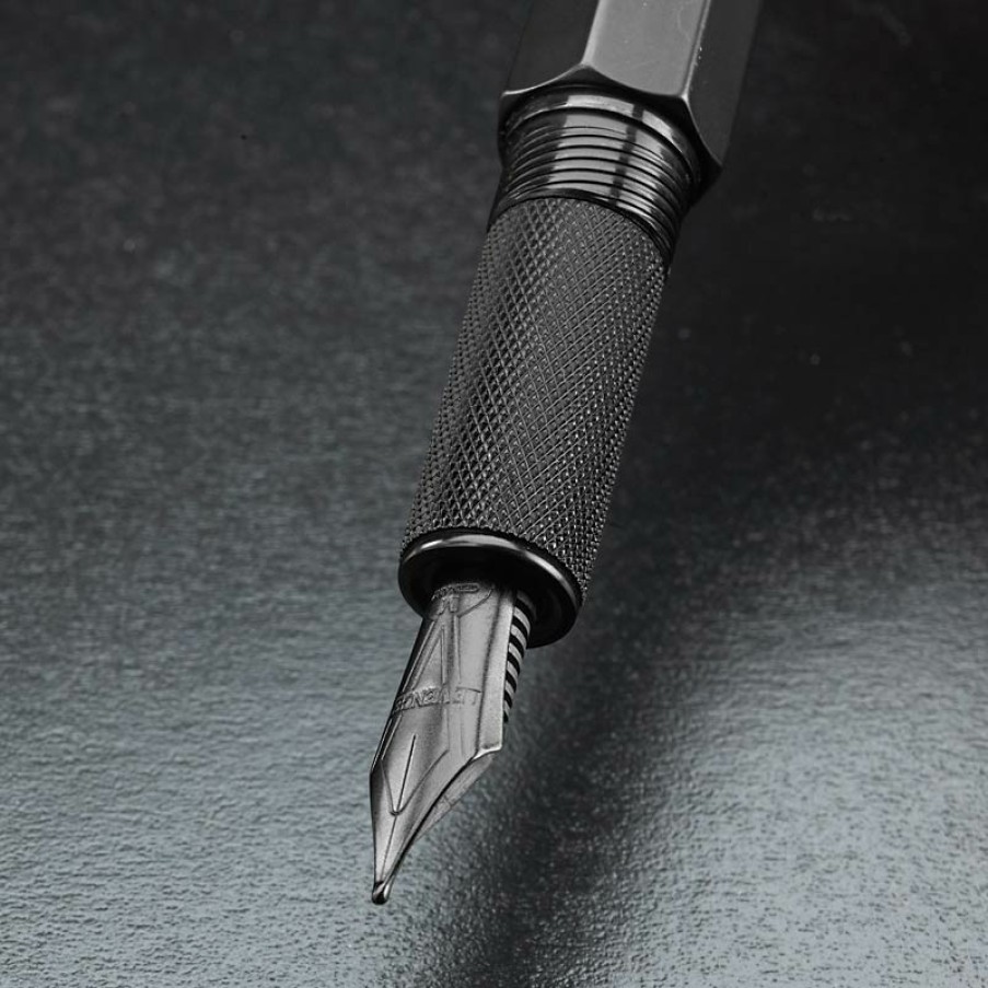 Writing Levenger Fountain Pens | True Writer Stealth Nib Black