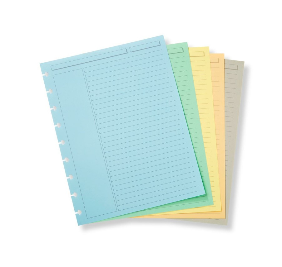 Circa Notebooks Levenger Circa Midway Notebooks | Circa Midway Multicolored 1/4" Annotation Ruled Refill (300 Sheets)