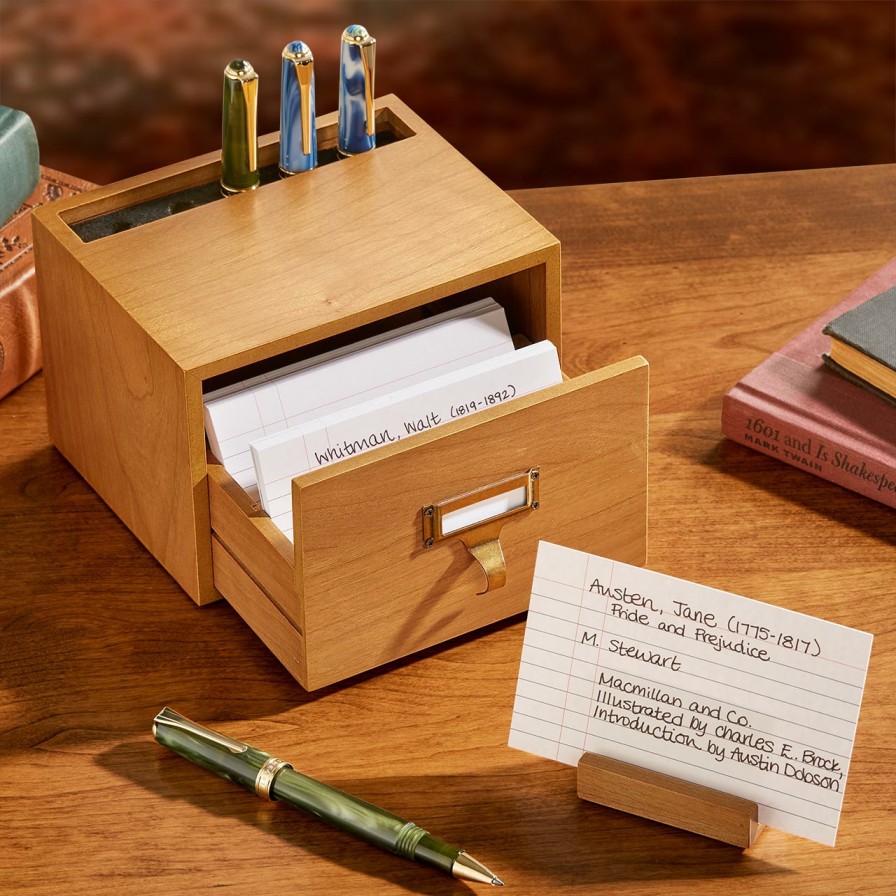 Notebooks & Stationery Levenger Index Card Accessories | 3 X 5 Card Catalog