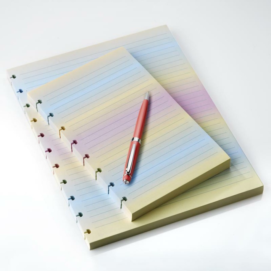 Circa Notebooks Levenger Circa Junior Refills | Circa Color Gradient Full-Page Ruled Refill (100 Sheets)