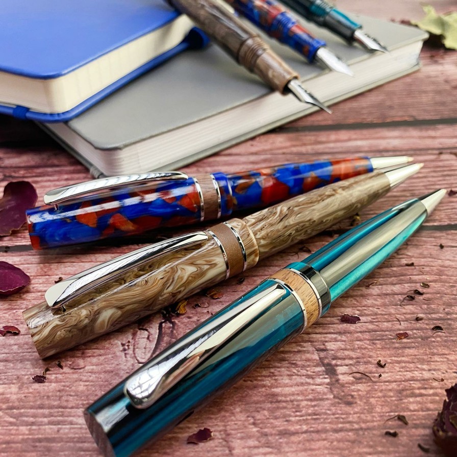 Writing Levenger Ballpoint Pens | Monteverde Trees Of The World Ballpoint Pen