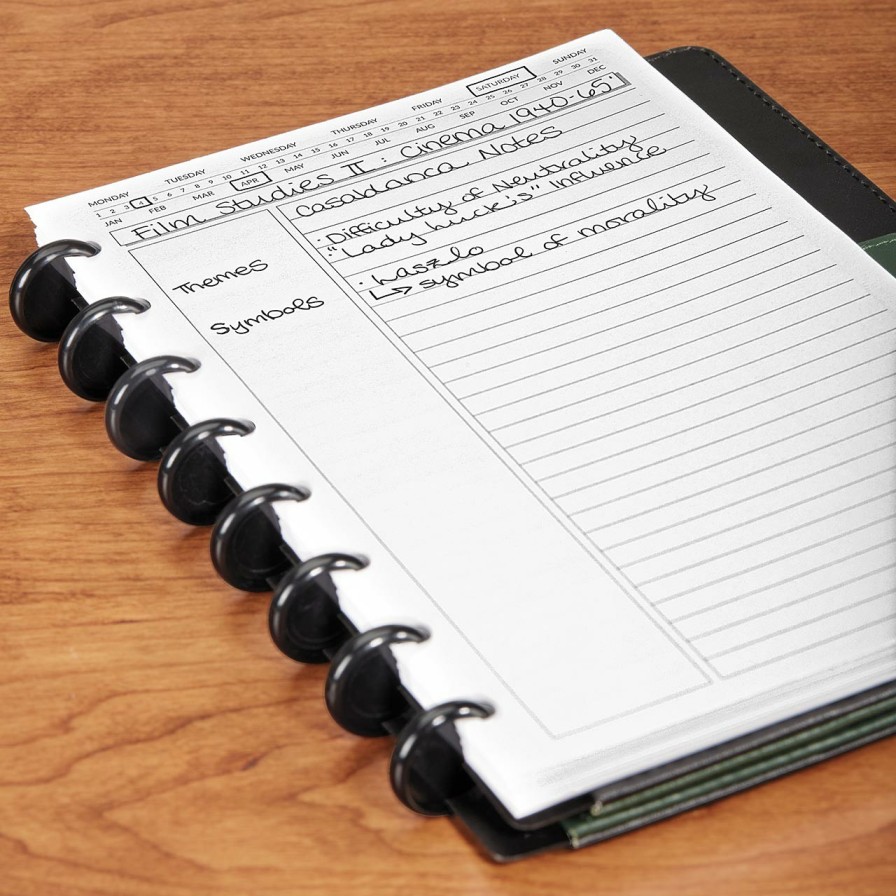 Circa Notebooks Levenger Circa Letter Refills | Circa Perpetual Date Refill (100 Sheets)