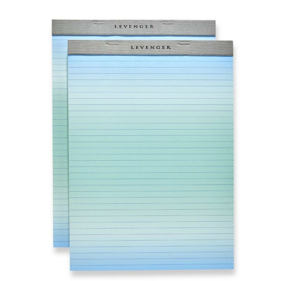 Notebooks & Stationery Levenger Freeleaf & Notepads | Freeleaf Blue Ombre Gradient Ruled Pads (Set Of 2)