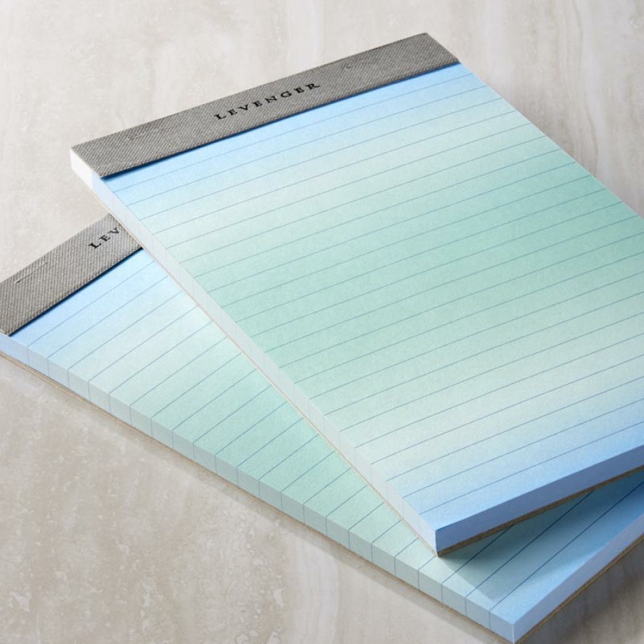 Notebooks & Stationery Levenger Freeleaf & Notepads | Freeleaf Blue Ombre Gradient Ruled Pads (Set Of 2)