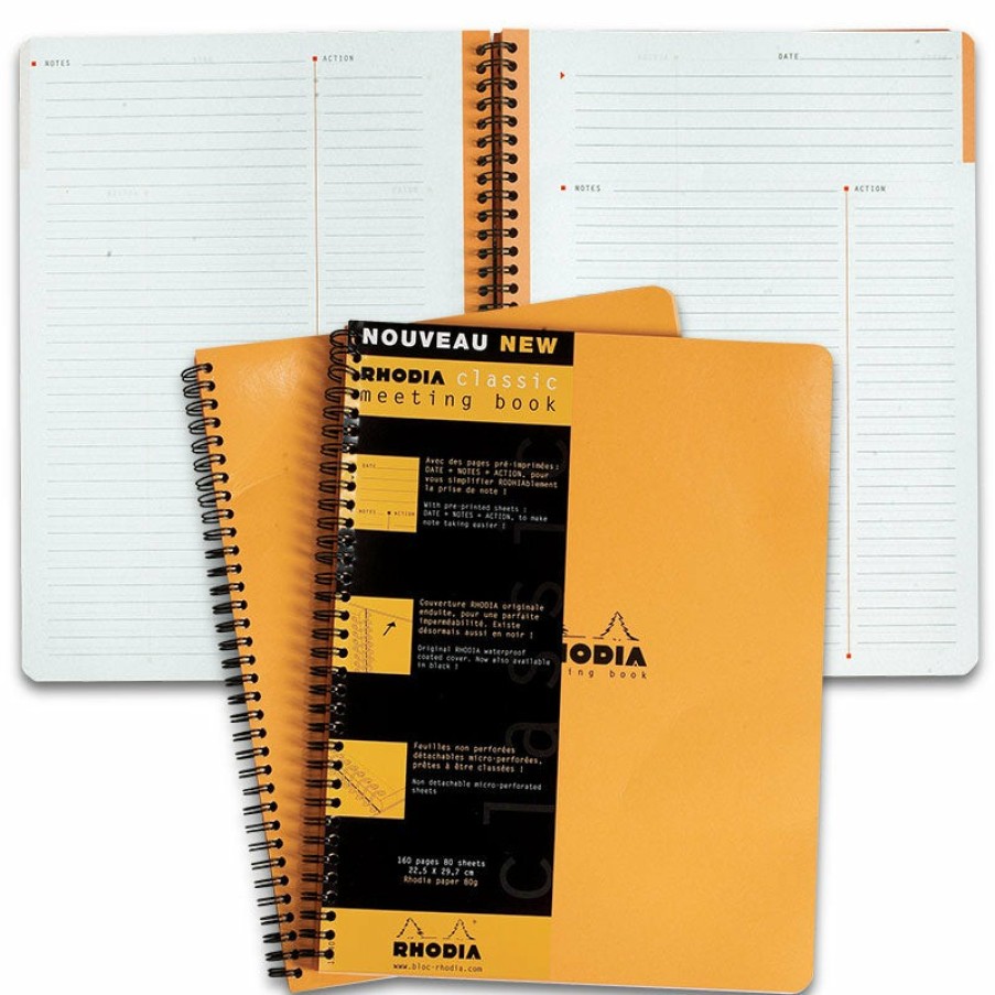 Notebooks & Stationery Levenger Planners & Agendas | Rhodia Meeting Book