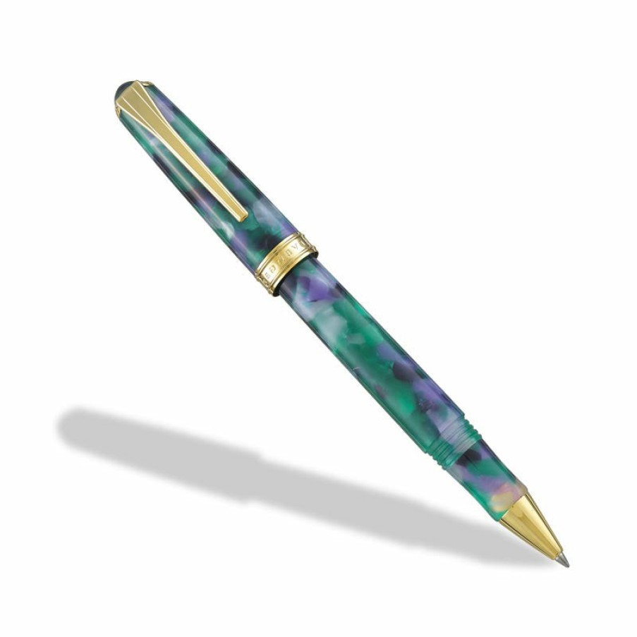 Writing Levenger Rollerball Pens | True Writer Classic Green Mosaic Pen