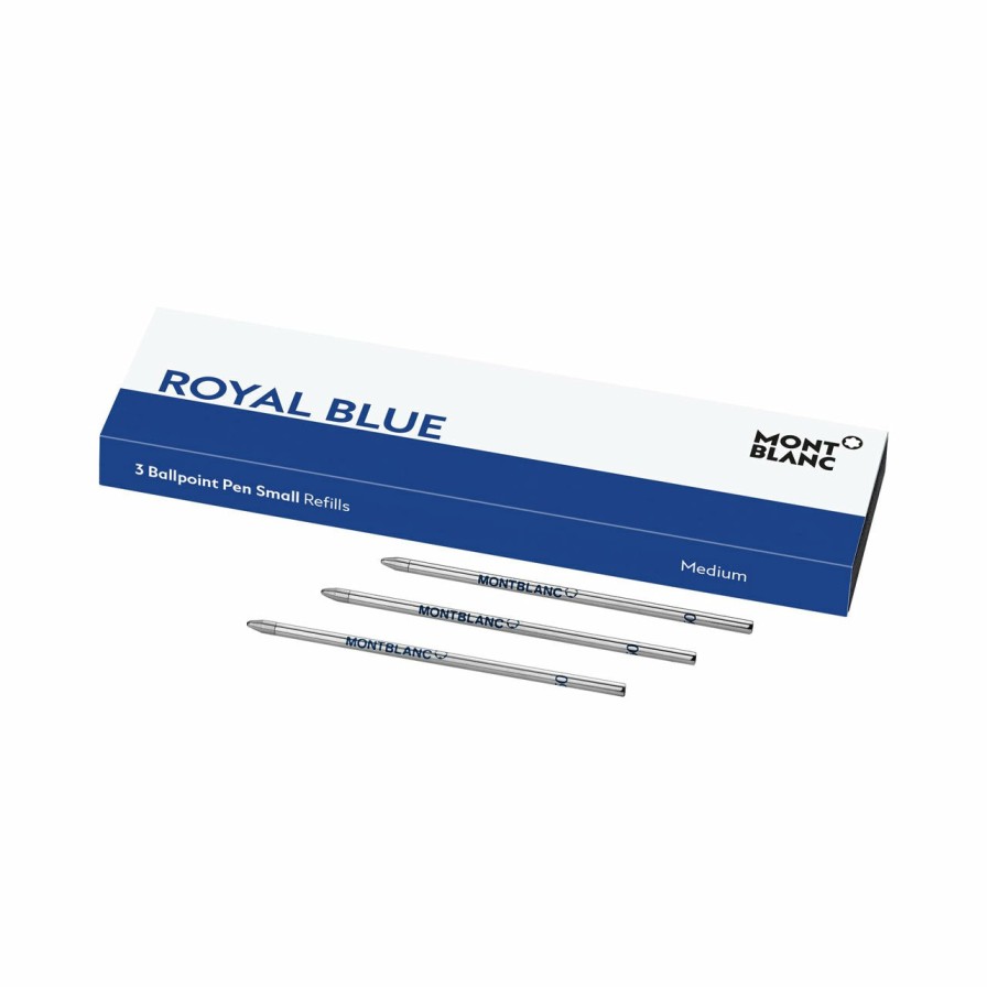 Writing Levenger Ballpoint Refills | Montblanc Mini Ballpoint Refills (Set Of 3) Royal Blue