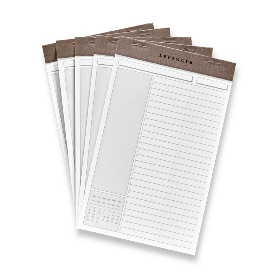 Notebooks & Stationery Levenger Freeleaf & Notepads | Freeleaf Shaded Annotation Ruled Pads (Set Of 5)