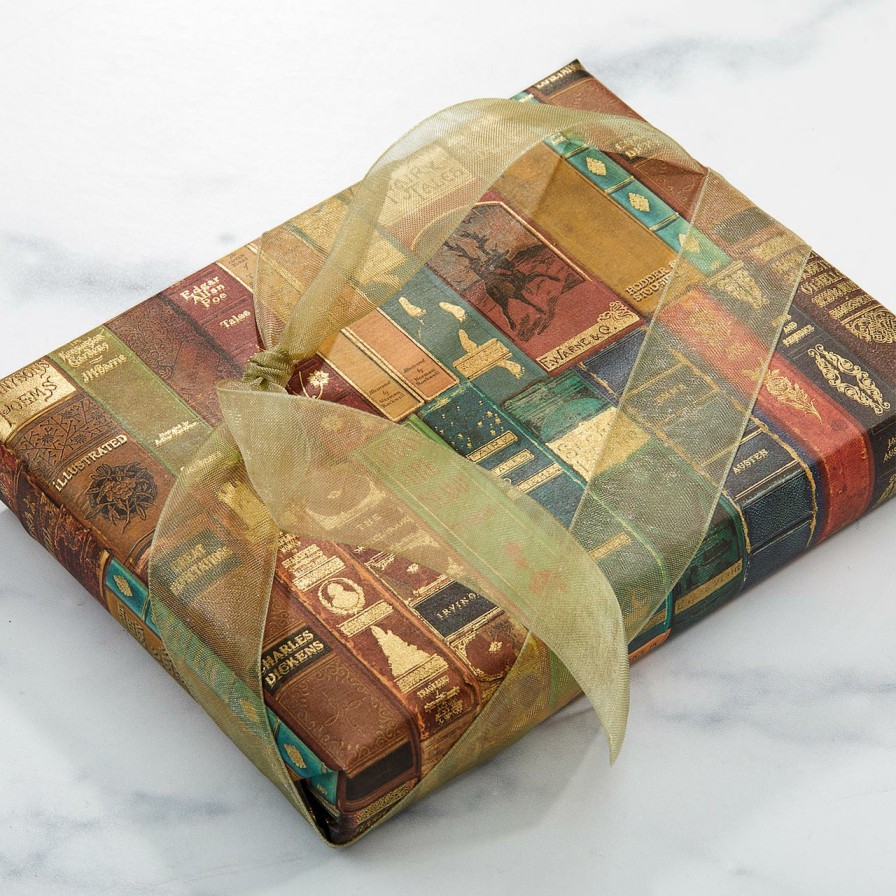 Notebooks & Stationery Levenger Gift Wrap & Cards | Library Wrapping Paper (Set Of 2)