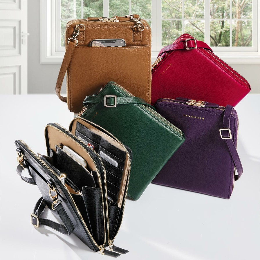 Bags & Accessories Levenger Crossbodies | Carrie Plus