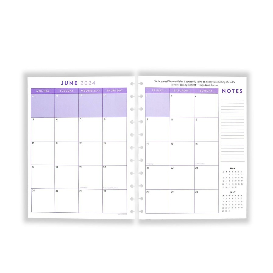 Circa Notebooks Levenger Circa Letter Refills | Circa Smartplanner Visions Weekly Agenda Refill