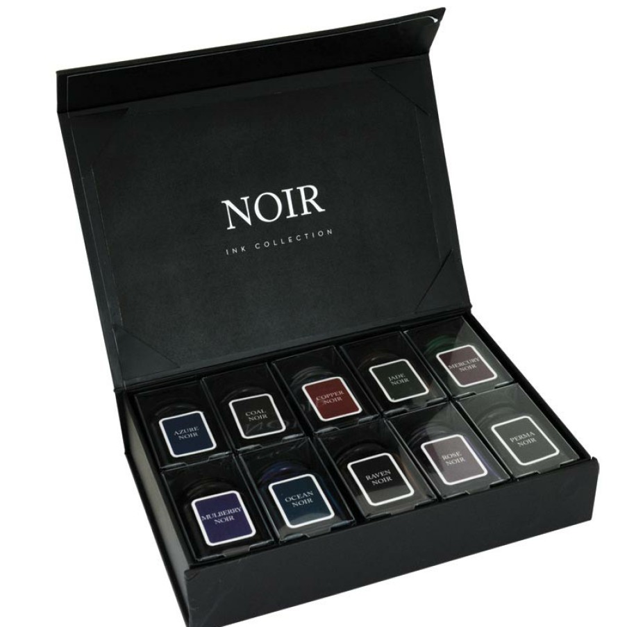 Writing Levenger Monteverde | Monteverde Noir Ink Gift Set (Set Of 10)