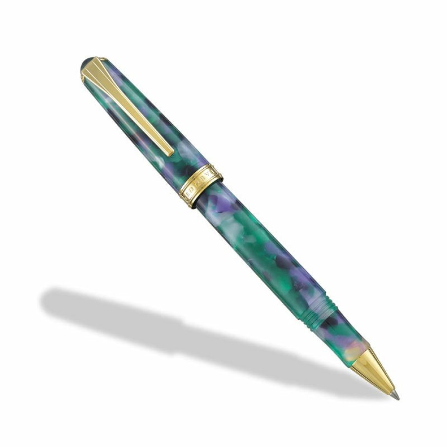 Writing Levenger Ballpoint Pens | True Writer Classic Green Mosaic Pen