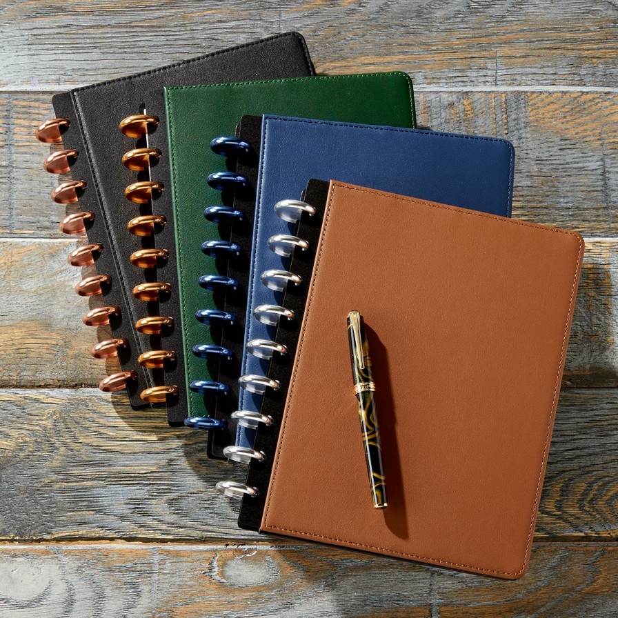 Circa Notebooks Levenger Circa Midway Notebooks | Circa Midway Leather Foldover Notebook