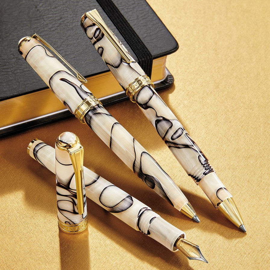 Writing Levenger Levenger Pens | True Writer Classic Carrara Fountain Pen