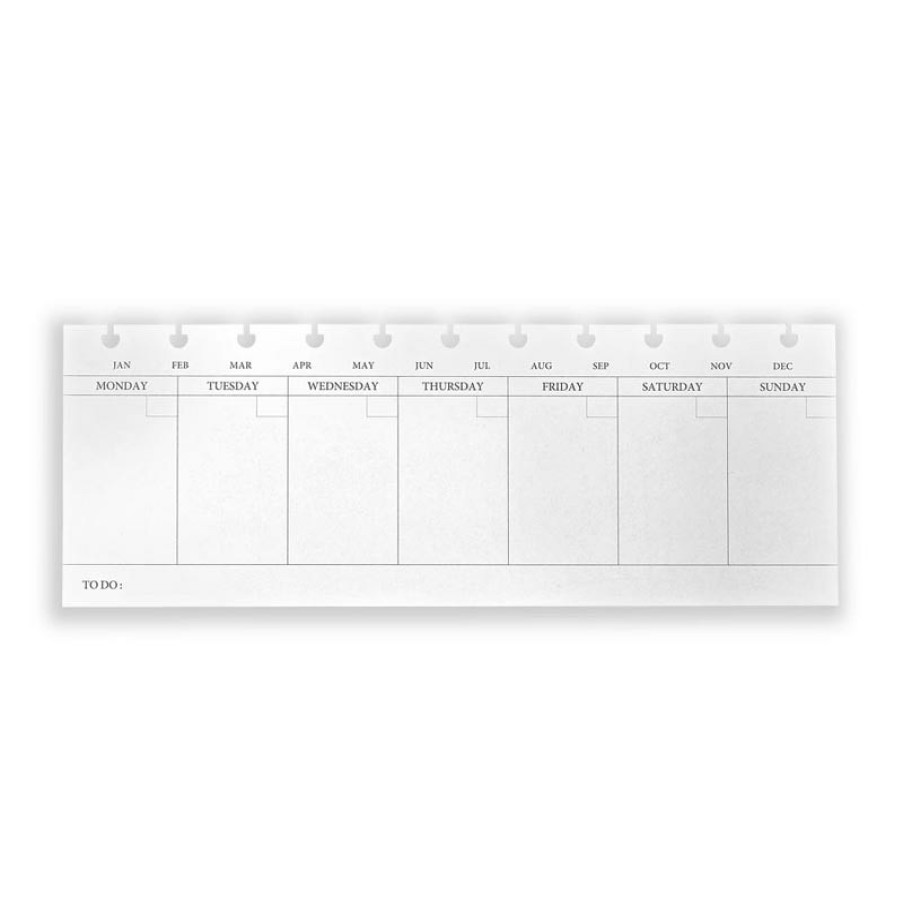 Circa Notebooks Levenger Circa Smartplanners® | Circa Keyboard Start-Anytime Weekly Planner Refill