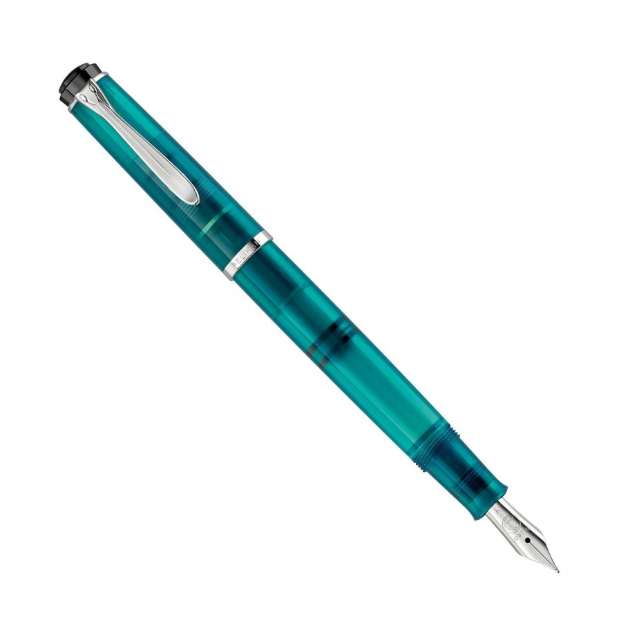 Writing Levenger Fountain Pens | Pelikan M205 Apatite Fountain Pen Gift Set