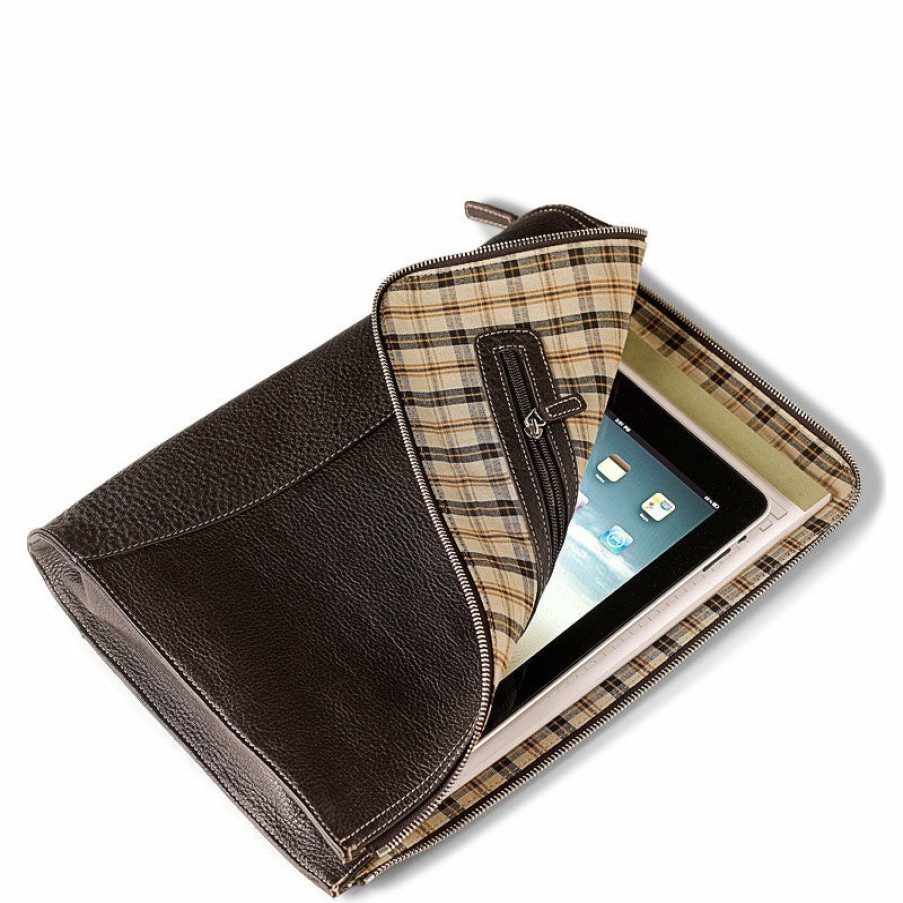 Bags & Accessories Levenger Briefolios | Bomber Jacket Briefolio Mocha