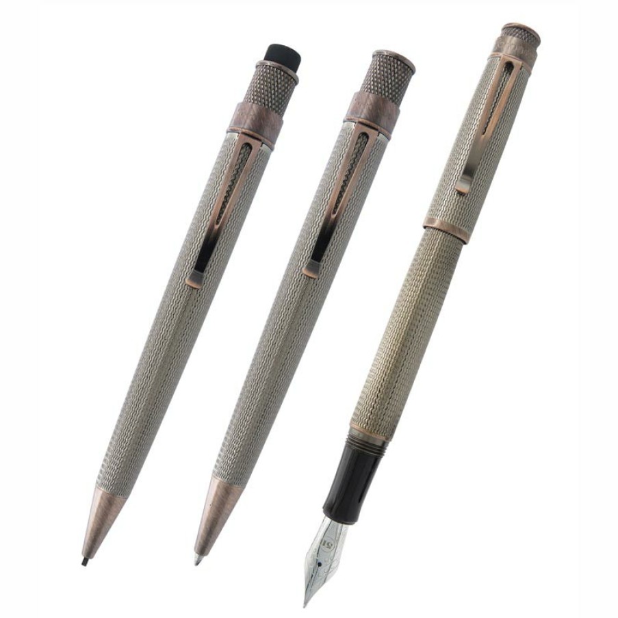 Writing Levenger Fountain Pens | Retro 51 Tornado Frederick Douglass Gift Set (Set Of 3)