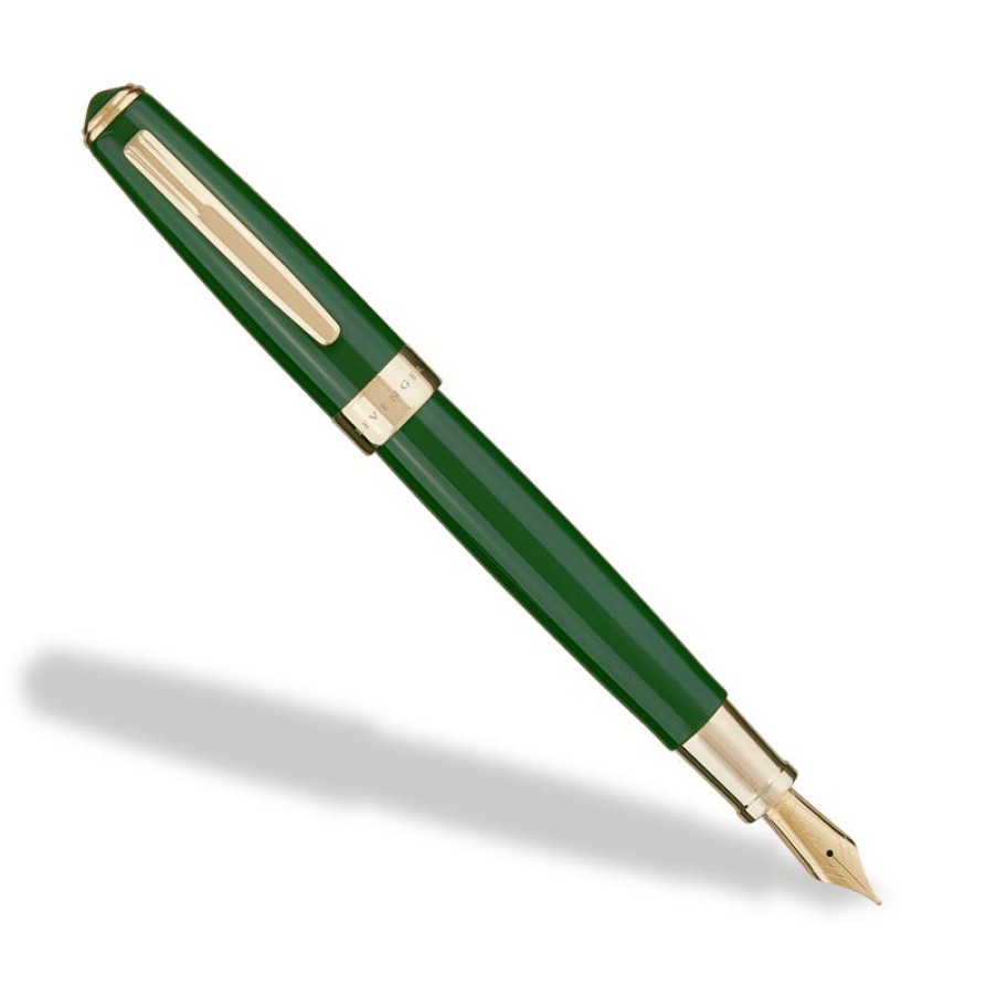 Writing Levenger Fountain Pens | True Writer Select Fountain Pen Green/Gold