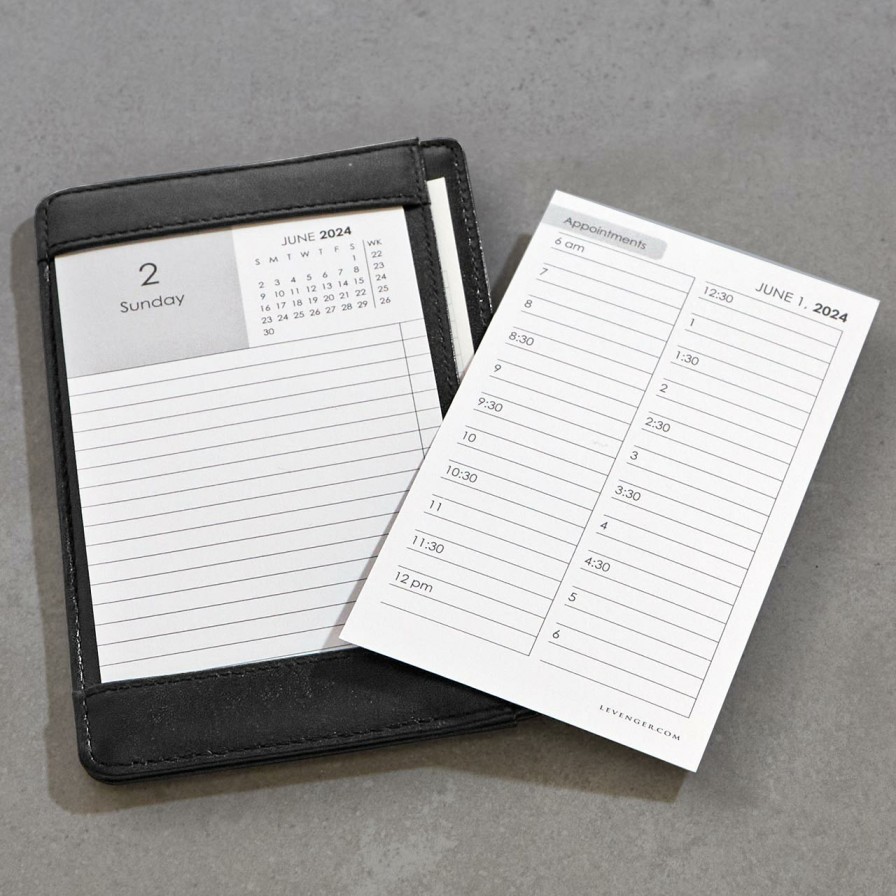 Notebooks & Stationery Levenger Desk Pad & Card Planners | 3 X 5 Daily Calendar Cards