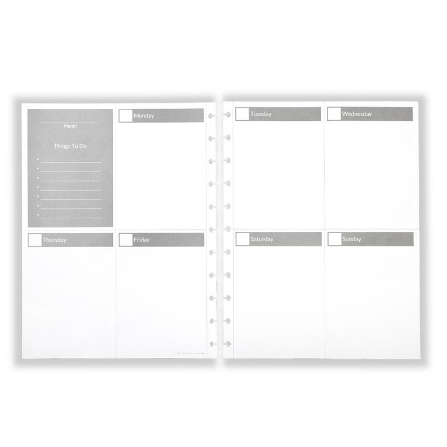 Circa Notebooks Levenger Circa Letter Refills | Circa Start-Anytime Planner Pages